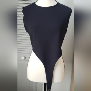 High-cut ribbed bodysuit